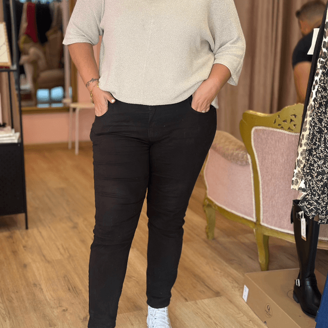 3924-Jean Slim Noir 