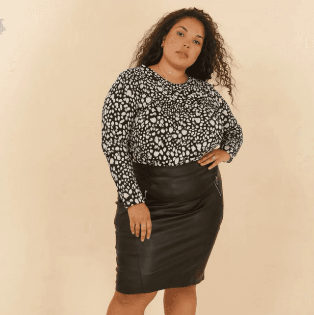 3505-Jupe effet simili