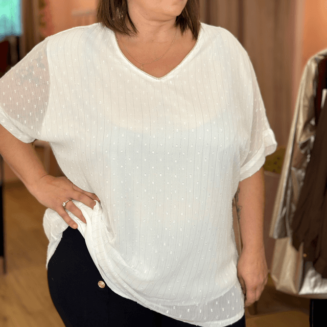 5170-Blouse voile manche courte 